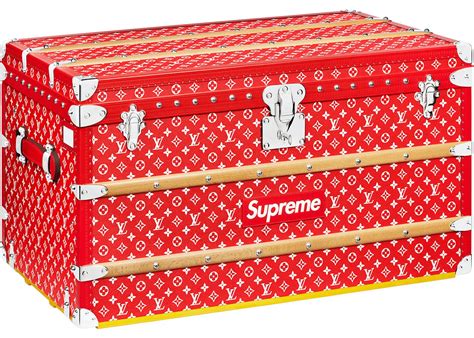 supreme x louis vuitton eye trunk|Louis Vuitton monogram trunk.